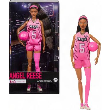 Barbie Angel Reese Doll, Barbie Signature, Fashion Doll With Pink Basketball Uniform