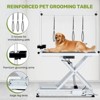 50'' Electric Dog Grooming Table, Professional  X-Type Pet Hydraulic Grooming Table, Anti-Slip Tabletop - 2 of 4