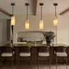 CityFurn 1-Light Kitchen Island Cylinder Pendant Lights with Alabaster Shade - 2 of 4