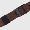 Anna-Kaci Women's Striped Nylon Belt with Textured Buckle - 3 of 4