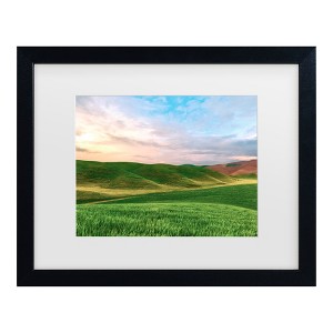Trademark Fine Art - James McLoughlin Farmscape Photo V Matted Framed Art - 1 of 4