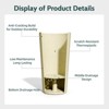 NAYSAYE 23.6" Tall Large Outdoor Planters for Porch Decor with Drainage Hole, Wide Stripe Design Flower Pots - 2 of 4