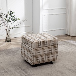 25" Wide Rectangle Gliding Ottoman - WOVENBYRD - 1 of 4