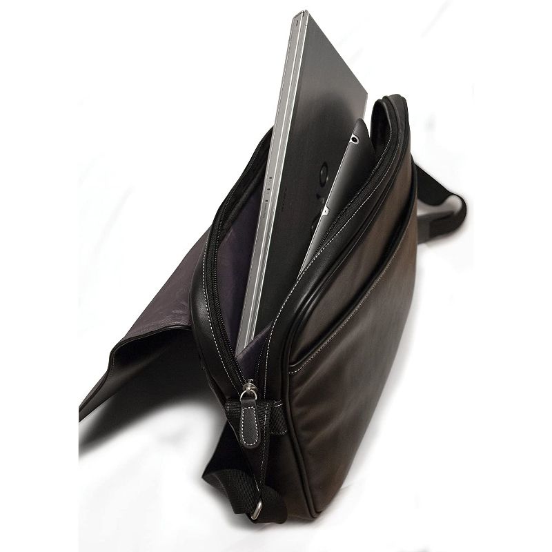 Mobile Edge Slimline Chromebook Laptop Messenger Bag 14 Inch (MEUTSMB5), Black, 3 of 7