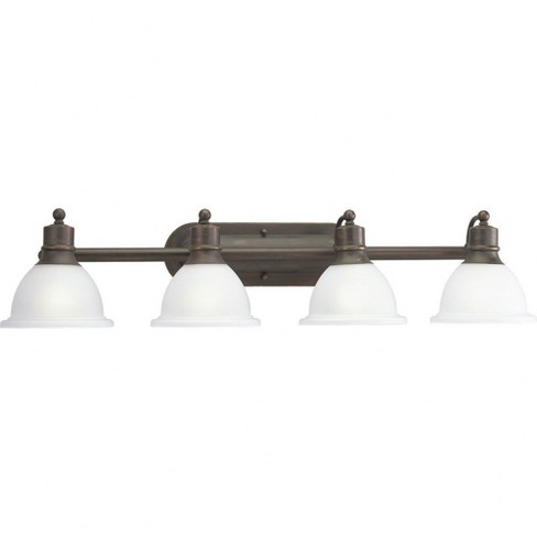 Progress Lighting Madison 4-Light Wall Bracket, Antique Bronze, White Etched Glass - image 1 of 3