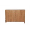 Chery Life Chic Natural Wood Accent Cabinet, 4 Doord 3 drawers Sideboard Buffet with Adjustable Shelves, Stylish Storage for Kitchen, Dining Room - 4 of 4