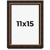 PosterPalooza | Modern Shadow Box 1" Depth Brown Picture Frame - UV Acrylic, Backing, Hanging Hardware - 2 of 4