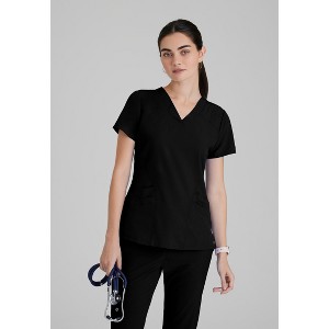 Barco One Women's Pulse 5-Pocket Anti-Static V-Neck Scrub Top - 1 of 4