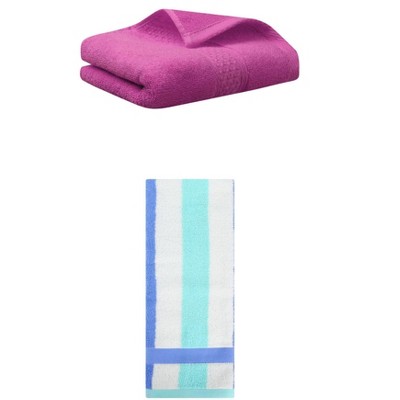 REGALWOVEN Cotton Absorbent Soft Decorative Hand Towels 13" x 30"/13" x 29" 2 Pcs