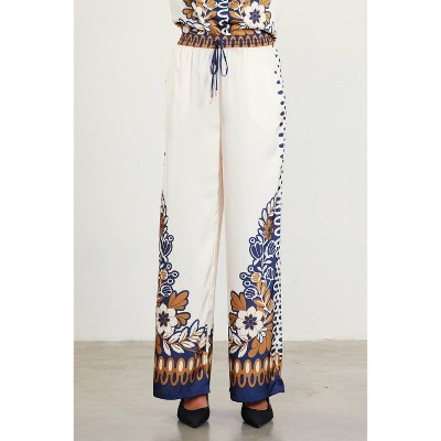 Women's Blythe Floral Pants - SKIES ARE BLUE