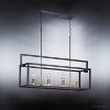 Urban Ambiance Luxury Modern Farmhouse Farmhouse Chandelier,  17-1/4" x 40-7/8",  Charcoal Finish, UHP2801 - 4 of 4