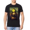 Elevenparis Mens Smiley Mona Lisa Graphic T-Shirt, Black, XX-Large - 4 of 4