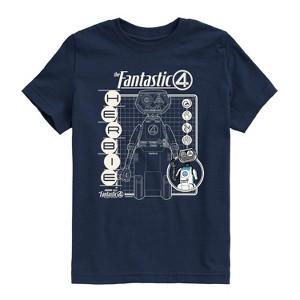 Boys' - Marvel - Fantastic Four Herbie Blueprint Short Sleeve Graphic T-Shirt - 1 of 4