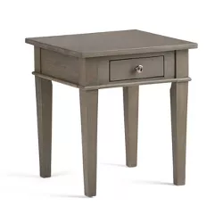 18" Sterling Solid Wood End Table Farmhouse Gray - WyndenHall