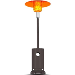 Acekool 48,000 BTU Propane Patio Heater with Cover, Portable Outdoor Heater, Double Stainless Steel, Wheels - 1 of 4