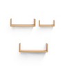 SEVOBAL Decorative Bookshelf Floating Shelves Wall Wood Decor Storage Shelves Wall Mounted Shelf Storage Hanging Shelf, Beige, 13.98"*3.94"*2.76" - 3 of 4