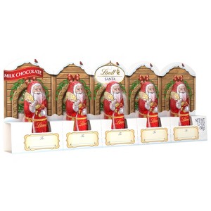 Lindt Christmas Santa Milk Chocolate Candy - 1.7oz/5pk - 1 of 4