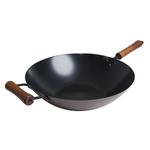 Joyce Chen Classic Series Carbon Steel Preseasoned Stir Fry Pan - 1 of 4