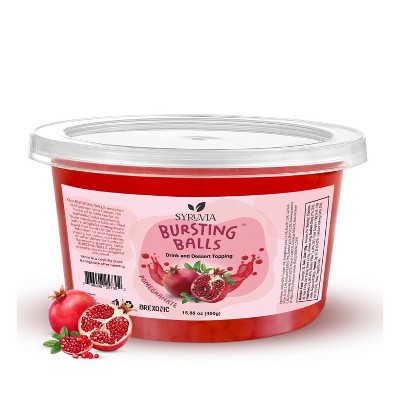 Syruvia Pomegranate Popping Boba Pearls – 1 lb