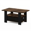 HOMLUX 31" Coffee Table Modern Living Room Furniture with Storage Bin Drawer & Open Shelf - 2 of 4