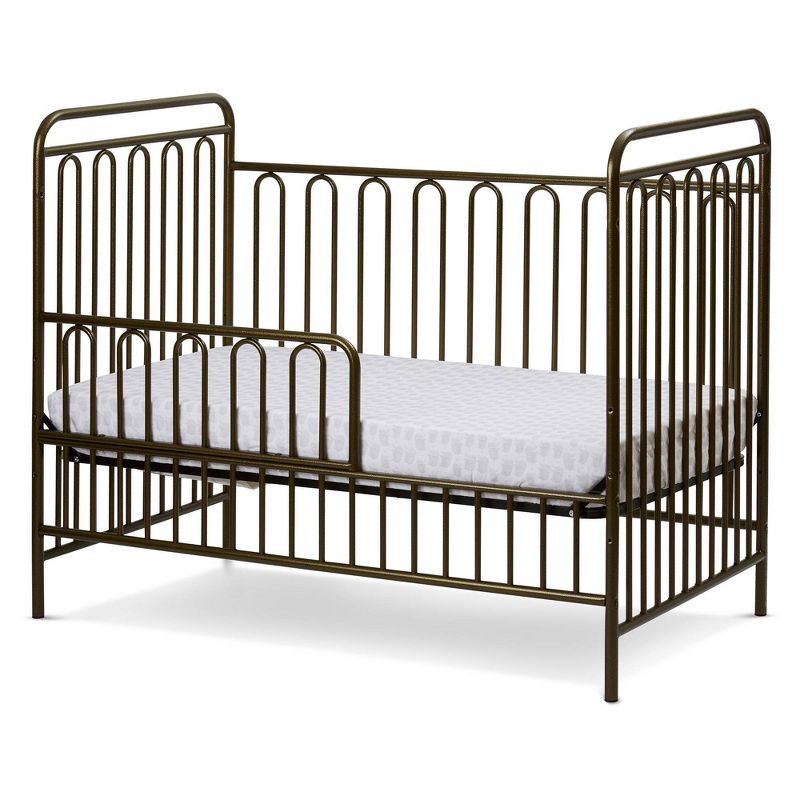L.A. Baby Trinity 3-in-1 Convertible Full Sized Metal Crib - Golden Nugget, 4 of 6