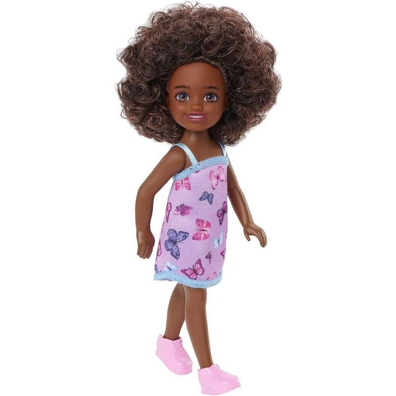 Barbie Chelsea Doll, Small Doll with Dark Brown Curly Hair, 5 of 7