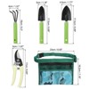 Unique Bargains PP Iron Oxford Cloth Garden Tool Set Green 1 Set - 2 of 4