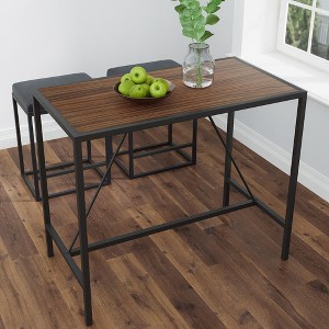 NicBex Dining Table 55" Modern Rectangular Wooden Dining Table with Metal Legs for Dining Room - 1 of 4