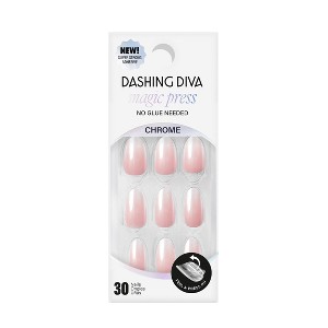 Dashing Diva Diva Gel Xtend Design Fake Nails - Rosewater Glaze Almond - 1 of 3