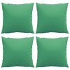 vidaXL Throw Pillows 4 pcs Green 23.6"x23.6" Fabric - 4 of 4