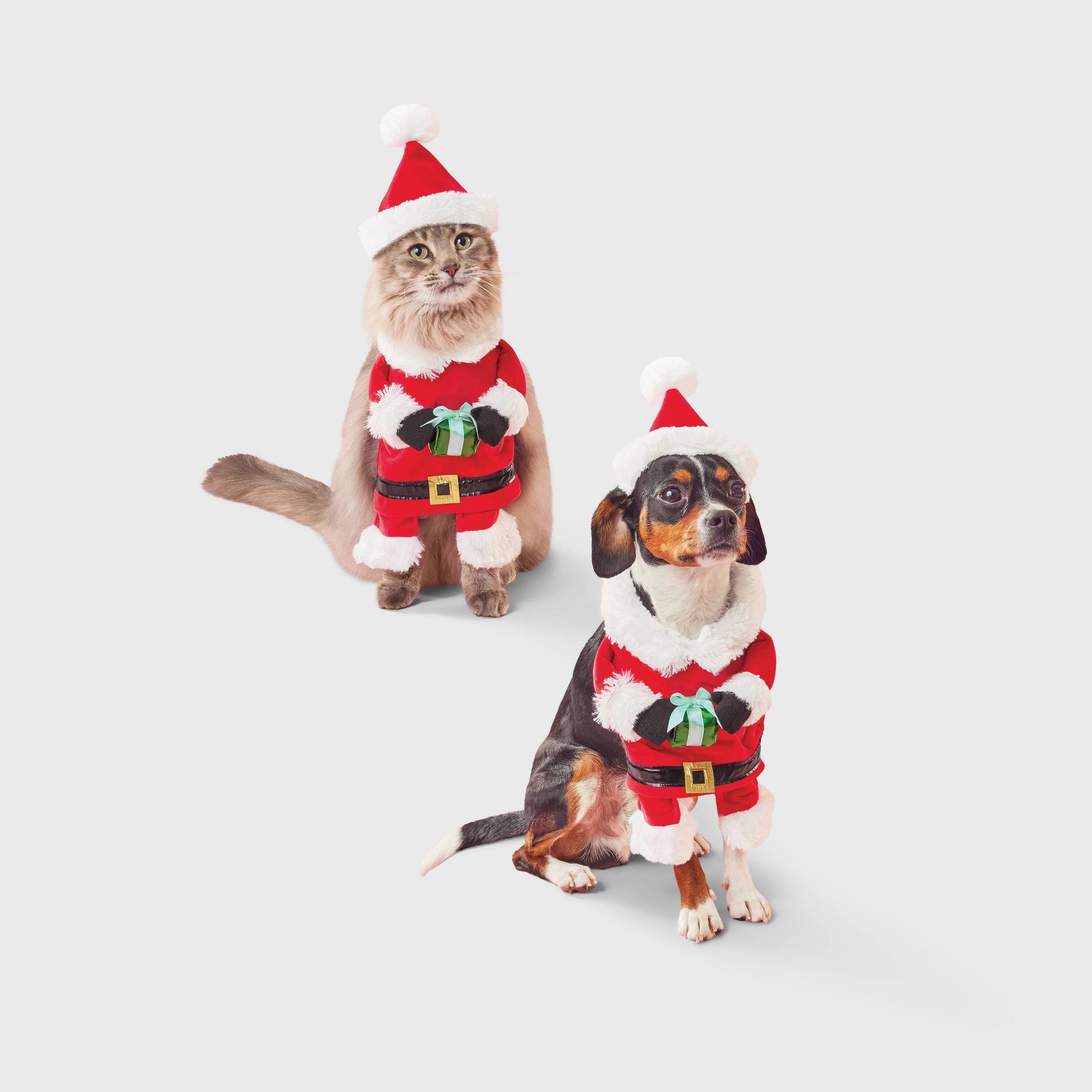 Santa Paws Dog and Cat Frontal Costume - Boots & Barkley™ Red