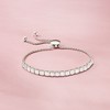 Ross-Simons 1.00 ct. t.w. Diamond Cluster Bolo Bracelet in Sterling Silver Size - 3 of 4