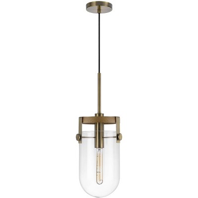 Stovall 60W Metal/Glass/Birch Wood Pendant Light
