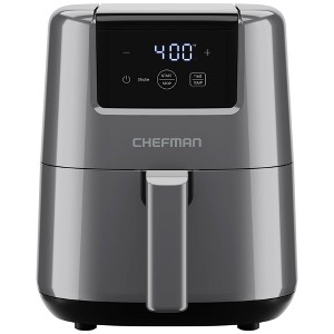 Chefman 2qt TurboFry Touch Digital Air Fryer Gray: 900W, Dishwasher-Safe Parts, 1-Year Warranty, Compact Electric Fryer - 1 of 4