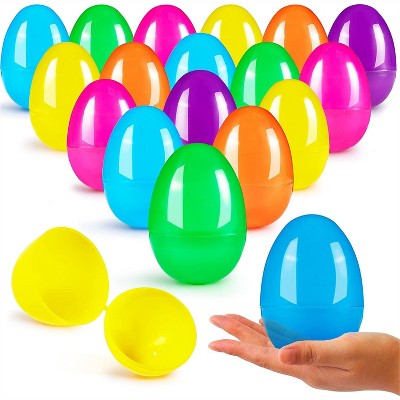 JOYIN 100 Pcs 3.15" Colorful Easter Eggs for Filling Specific Treats, Easter Theme Party Favor, Eggs Hunt, Basket Stuffers, Classroom Prize Supplies