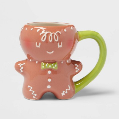 10oz Stoneware Gingerbread Man Mug - Threshold™