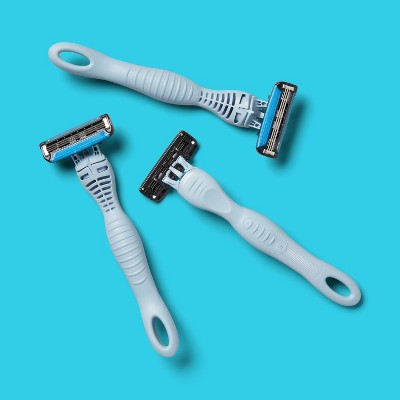 Sensitive Skin Men's 3-Blade Facial Disposable Razors - 3ct - up&up™