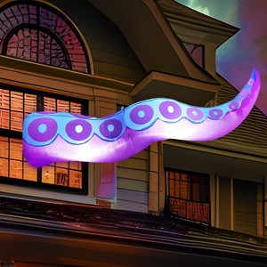 Joyfy 5 FT Halloween Inflatables Outdoor Decorations, Window Decor Inflatable Octopus Tentacle with Built-in LED for Halloween Yard Outdoor Decoration - 1 of 4