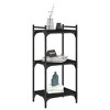 vidaXL Bookcase Storage Bookshelf Display Book Cabinet Black Engineered Wood - Black 15.7" 33.9" - 3 of 4