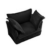 CAVINAS Comfy Single Couch Sofa, Fabric Single Sofa, Slip-covered Armchair with 1 Big Back Cushion and 2 Big Toss Pillows, Single Deep Seat - 4 of 4