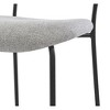 Nordlys Set of 2 Metal and Bouclé Dining Chairs Modern Design Style Upholstery Dining Room - 3 of 4