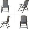 SKRAN 2-Pcs Adjustable Patio Folding Chairs,Aluminium Frame Reclining Sling Lawn Chairs,Textilene Fabric,No Assembly Required,For Outdoor, Camping - 2 of 4