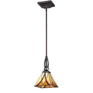 Asheville 1-Light Valiant Bronze Mini Pendant Light - 1 of 4