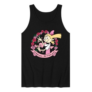 Men's - Hey Arnold! - Valentine's I Love You Graphic Tank Top - 1 of 3