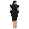 L I V D Women's Onyx Neoprene Peplum Dress - 3 of 3
