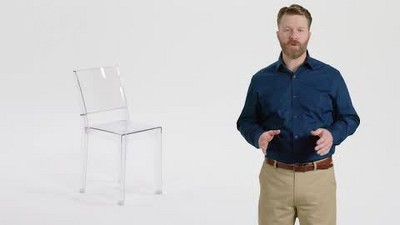 Elegant Clear Polycarbonate Stacking Side Chair