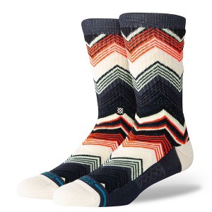 STANCE Men's Floral Print Wavy Screen Crew Socks - Gray/Black/White/Red 6-12 - 1 of 4