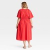 Women's Flutter Short Sleeve Midi A-Line Dress - Ava & Viv™ - 2 of 3
