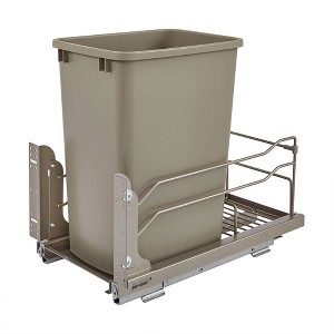 Rev-A-Shelf 53WC Single Pull-Out Under Mount Kitchen Waste Container Trash Cans with Soft-Close Slides - 1 of 4