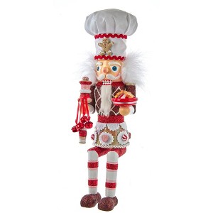 Kurt Adler 15-Inch Hollywood Gingerbread Baker Shelf Sitter Nutcracker - 1 of 4